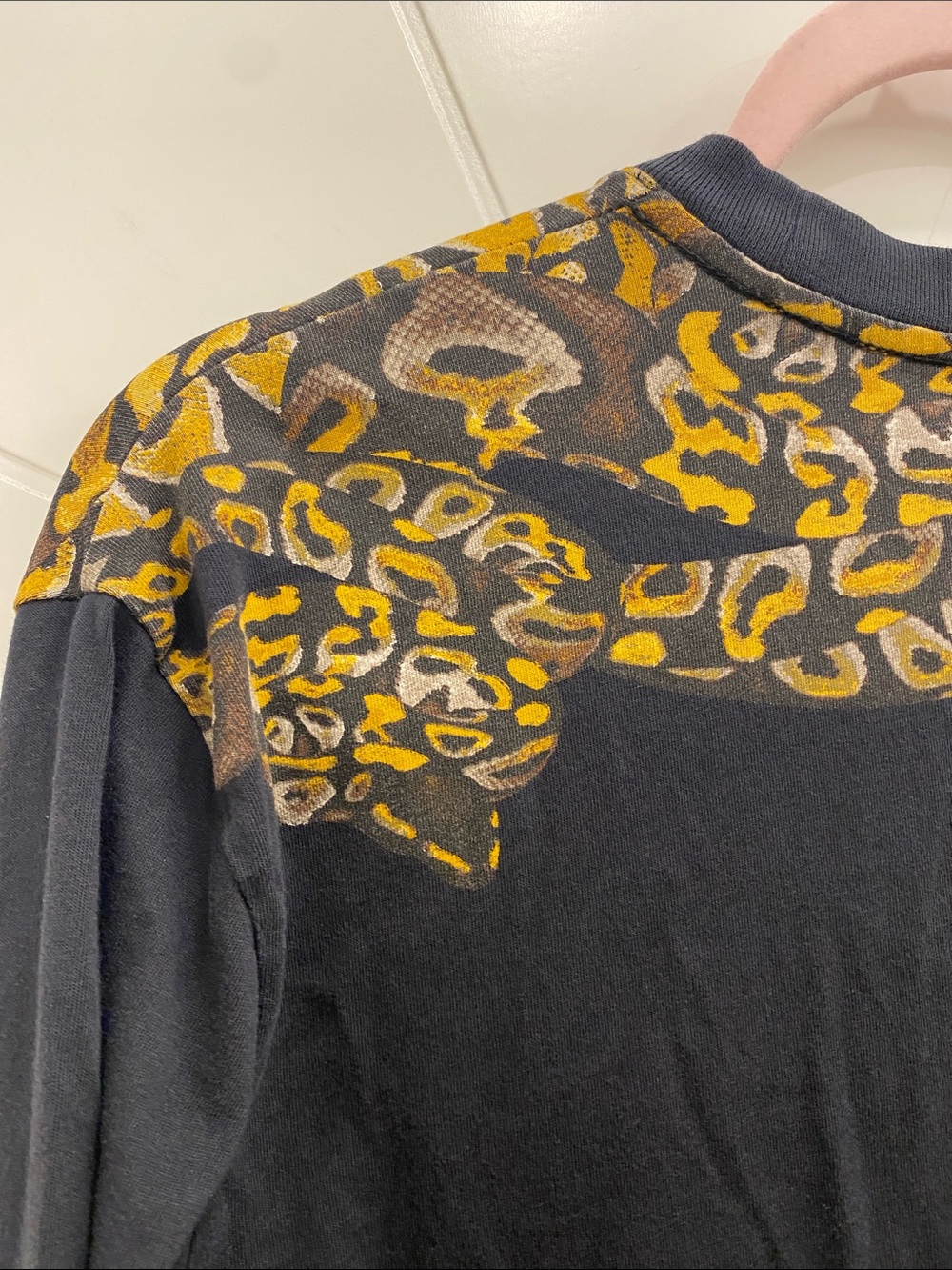 Wilfred Free | Snake Print Pullover Long Sleeve Shirt | Cotton | Size Small - Picture 3 of 8